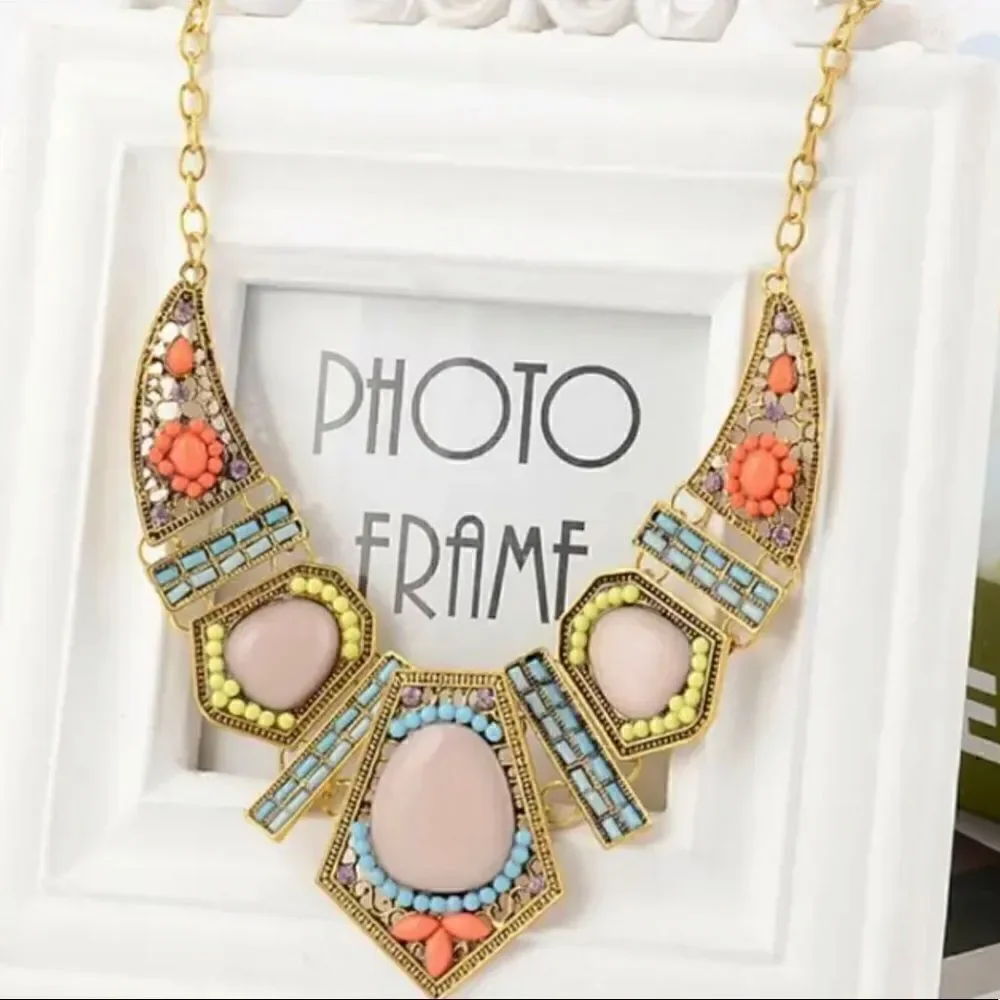 BJ Modern Necklace Earring Set NWT